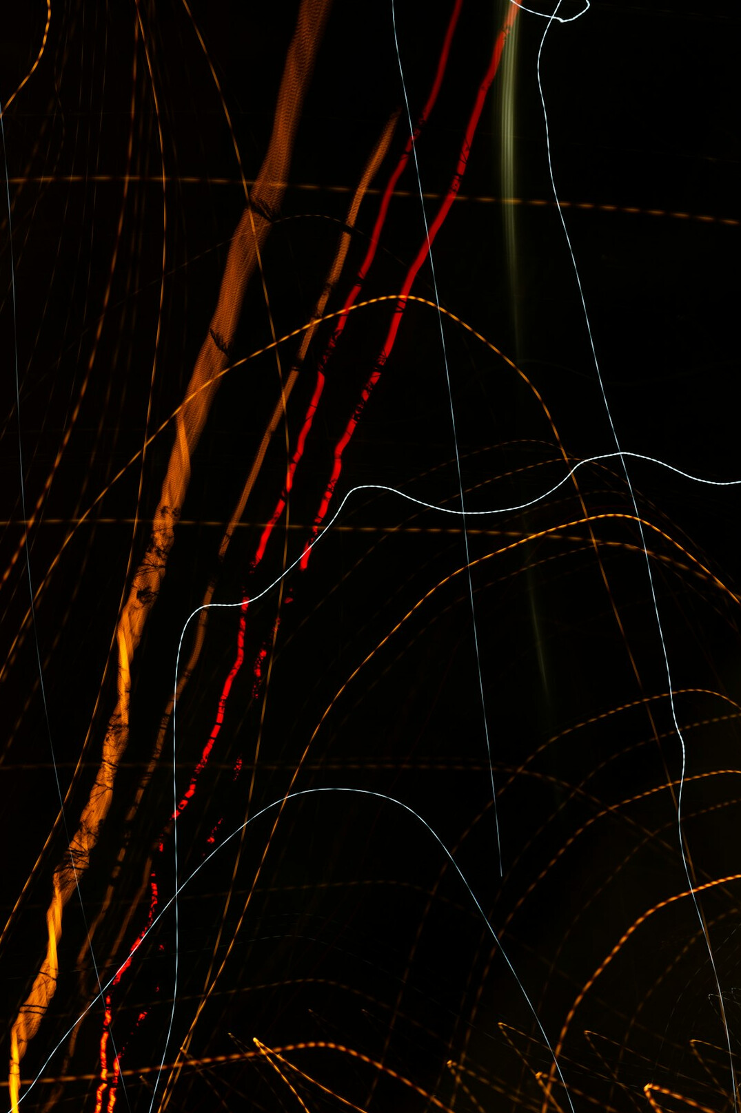 Glowing global network of connected lines over the earth